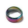 Titanium Steel Wide Band Finger Rings for Women Men RJEW-WH0009-13D-M-2