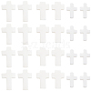 60Pcs 3 Styles Cross Natural Shell Beads BSHE-SC0001-18-1