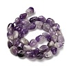 Natural Chevron Amethyst Beads Strands G-P497-01E-84-3