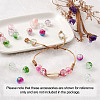 Transparent Spray Painted Crackle Glass Beads Strands GLAA-TA0003-09-37