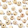 Printed Natural Wood Beads WOOD-S055-39A-01-1