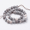 Natural Pink Zebra Jasper Beads Strands G-J376-46F-10mm-2