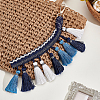 Polyester Tassel Display Decorations with Alloy Clasps PURS-WH0001-82-4