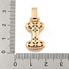 Brass Micro Pave Clear Cubic Zirconia Pendants KK-B099-01G-I-3