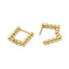 304 Stainless Steel Hollow Square Hoop Earrings for Women EJEW-U020-10G-2