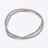 Electroplate Glass Beads Strands GLAA-F078-HR04-2