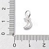 925 Sterling Silver Cubic Zirconia Pendants STER-Q001-02S-01-3