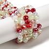 Glass Beads Strands EGLA-A034-M8mm-57-2