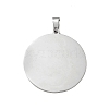 Non-Tarnish 304 Stainless Steel Pendants STAS-C063-01P-2