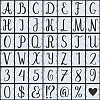 PET Plastic Hollow Out Drawing Painting Stencils Templates Sets DIY-WH0453-97A-1