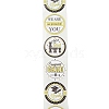 Graduation Theme Stickers Roll X-DIY-H167-04B-1