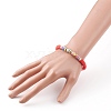 7Pcs Rainbow Polymer Clay Heishi Beads Stretch Bracelets Set BJEW-JB05889-6