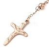 304 Stainless Steel Rosary Bead Necklaces NJEW-F240-02RG-2