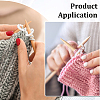30Pcs Transparent Acrylic Locking Stitch Marker Sets TOOL-BC0003-37-5