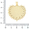 Brass Micro Pave Clear Cubic Zirconia & Natural White Shell Pendants CU-CBA6938-08G-01-3