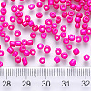 6/0 Baking Paint Glass Round Seed Beads X-SEED-S036-01C-03-3