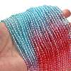 Transparent Painted Glass Beads Strands X1-DGLA-A034-T4mm-A11-2