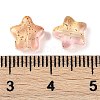Transparent Spray Painted Glass Beads X1-GLAA-NH0003-01B-3
