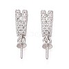 925 Sterling Silver Micro Pave Cubic Zirconia Pendant Bails STER-N016-92P-1