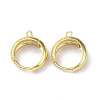 Brass Hoop Earring Findings KK-K165-39G-1