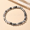 Natural Netstone Bead Stretch Bracelets BJEW-K212-A-021-6