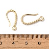 Long-Lasting Plated Brass Ear Wire KK-K381-07G-02-3
