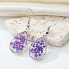 Bohemian Resin Dried Flower Earrings Colorful Creative Eternal Floral Drop for Women ST6910548-1