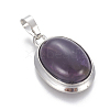 Natural Amethyst Pendants G-L512-D09-2