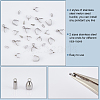 Unicraftale 70Pcs 7 Style DIY Jewelry Making Finding Kit STAS-UN0031-47-4