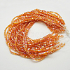 Electroplate Glass Beads Strands EGLA-D018-6x6mm-52-2