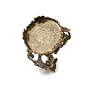 Cuff Brass Ring Cabochon Settings KK-G020-A-3