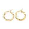 PVD Vacuum Plating 201 Stainless Steel Hoop Earrings for Women LS-EJEW-G260-02D-G-1