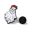 Christmas Theme Ghost with Hat Enamel Pins JEWB-M043-06A-3