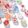 32Pcs 8 Styles Transparent Handmade Lampwork Beads LAMP-CJ0001-79-9