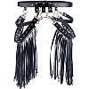 Imitation Leather Tassel Chain Belt AJEW-WH20006-20-1