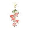 Glass & Acrylic Pendant Decorations HJEW-TA00091-3