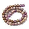 Natural Lepidolite/Purple Mica Stone Beads Strands G-K401-A01-8mm-3