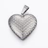 Tarnish Resistant 316 Stainless Steel Locket Pendants STAS-H389-25P-1