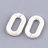 Acrylic Imitation Pearl Linking Rings OACR-S024-36B-2