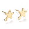 304 Stainless Steel Stud Earring Findings STAS-K212-05G-1