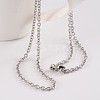 304 Stainless Steel Cable Chain Necklaces NJEW-JN01527-03-2