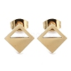 Vacuum Plating 304 Stainless Steel Stud Earrings for Women EJEW-A048-29G-1