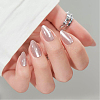 1 Bag ABS Plastic Mermaid Metallic Effect Press On False Nails MRMJ-CP0001-63-4