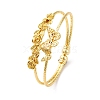 Brass Cuff Bangles BJEW-U025-01G-03-4