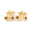 Brass Micro Pave Cubic Zirconia Pendants LS-KK-K369-01G-01-1
