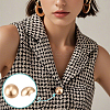 1-Hole Zinc Alloy Buttons FIND-MA0001-18A-G-6
