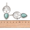 Natural Amazonite Pendants GG-CBA0251-07P-3