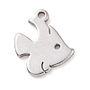 Non-Tarnish 304 Stainless Steel Charms STAS-G287-07P-1
