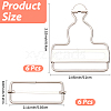 6Bags Adjustable Alloy Buckle FIND-CP0003-92B-2