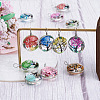 Craftdady 12Pcs Transparent Glass Pendants GLAA-CD0001-03-3